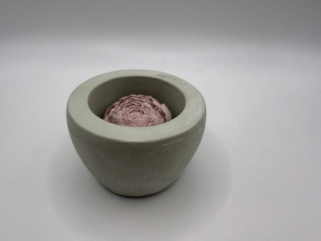 Bloom Pink Small Mint Green Pot