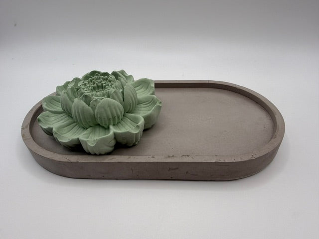 Bloom Lotus Grey/Brown Tray