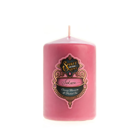 Sakura Pillar Candle