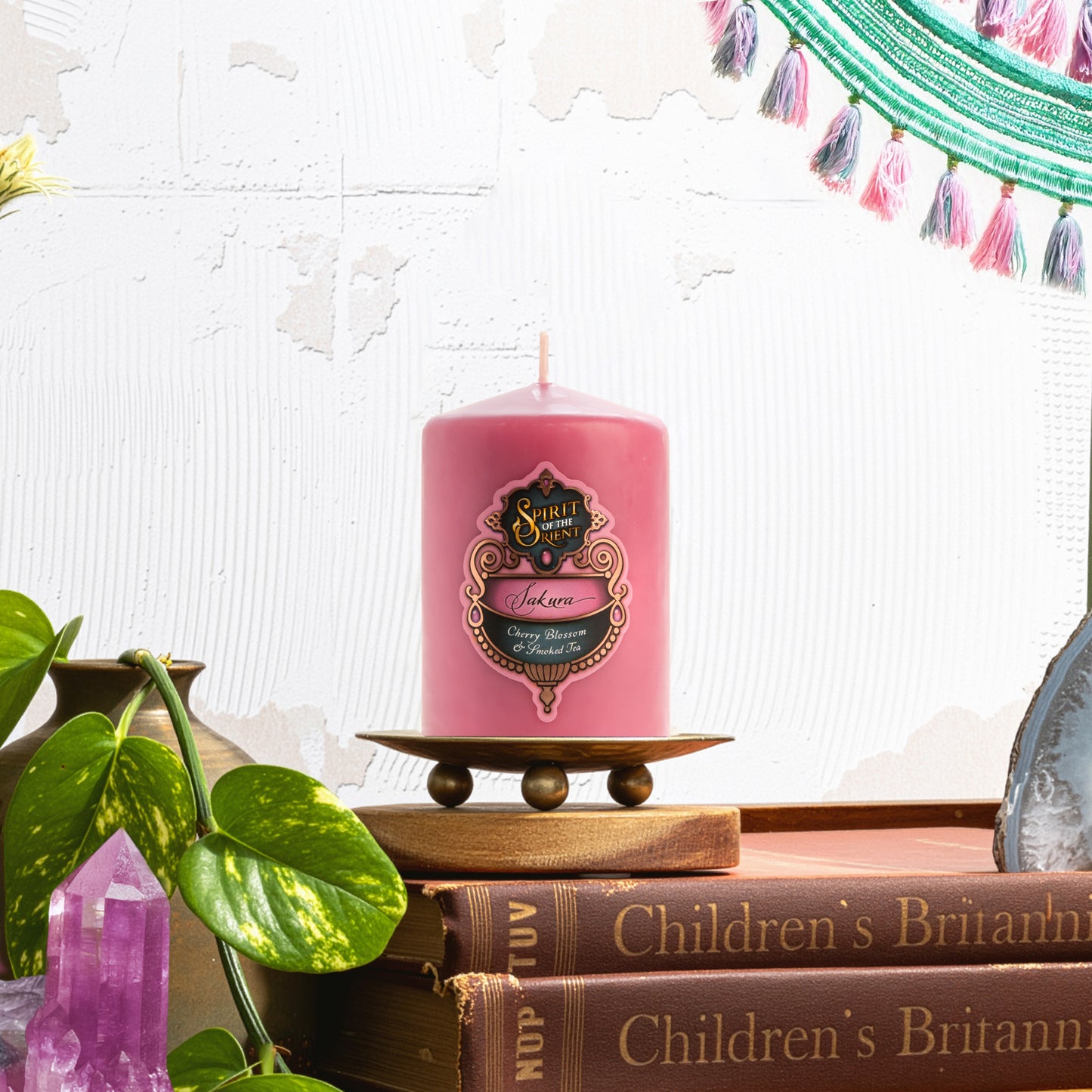 Sakura Pillar Candle