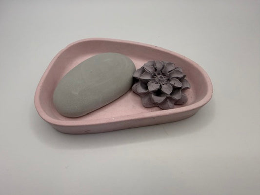 Bloom black rock pink small tray
