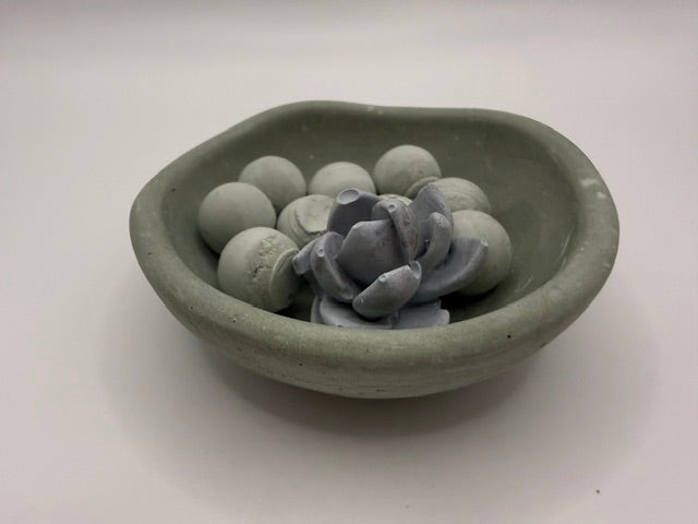 Desert Cactus Grey small green bowl