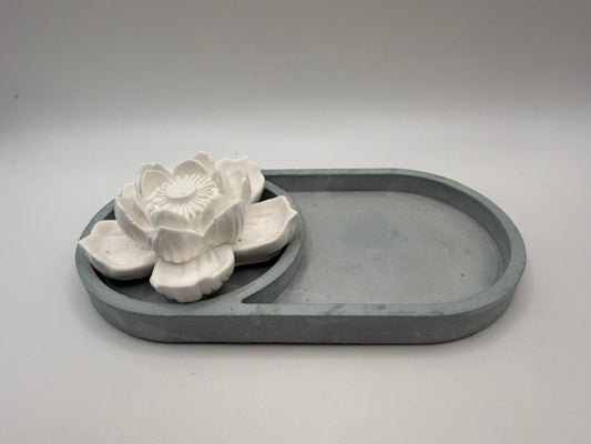 Bloom Lotus Blue Tray