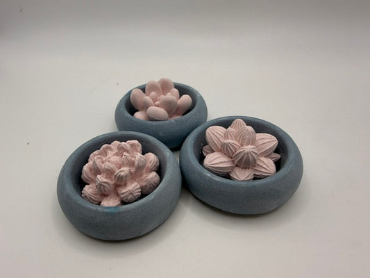 Desert Pink set 3 Pots
